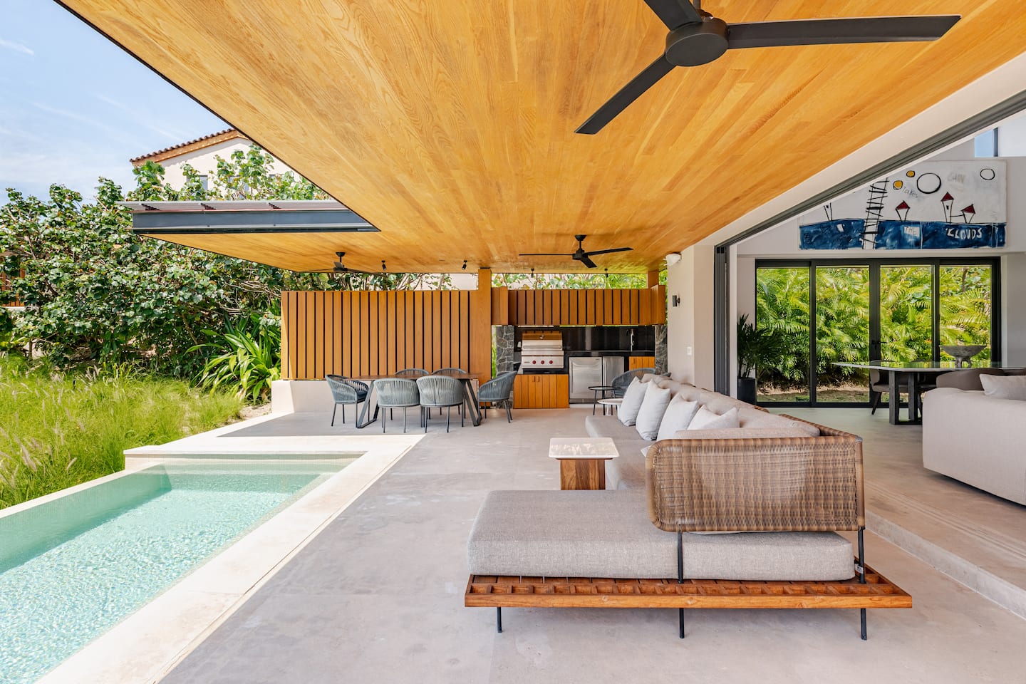 Exclusive gated community overlooking Litibu Bay, with private heated pool.